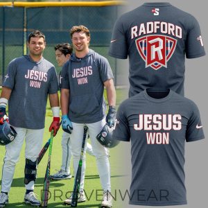 Radford University Jesus Won Tshirt by Drovenwear.com