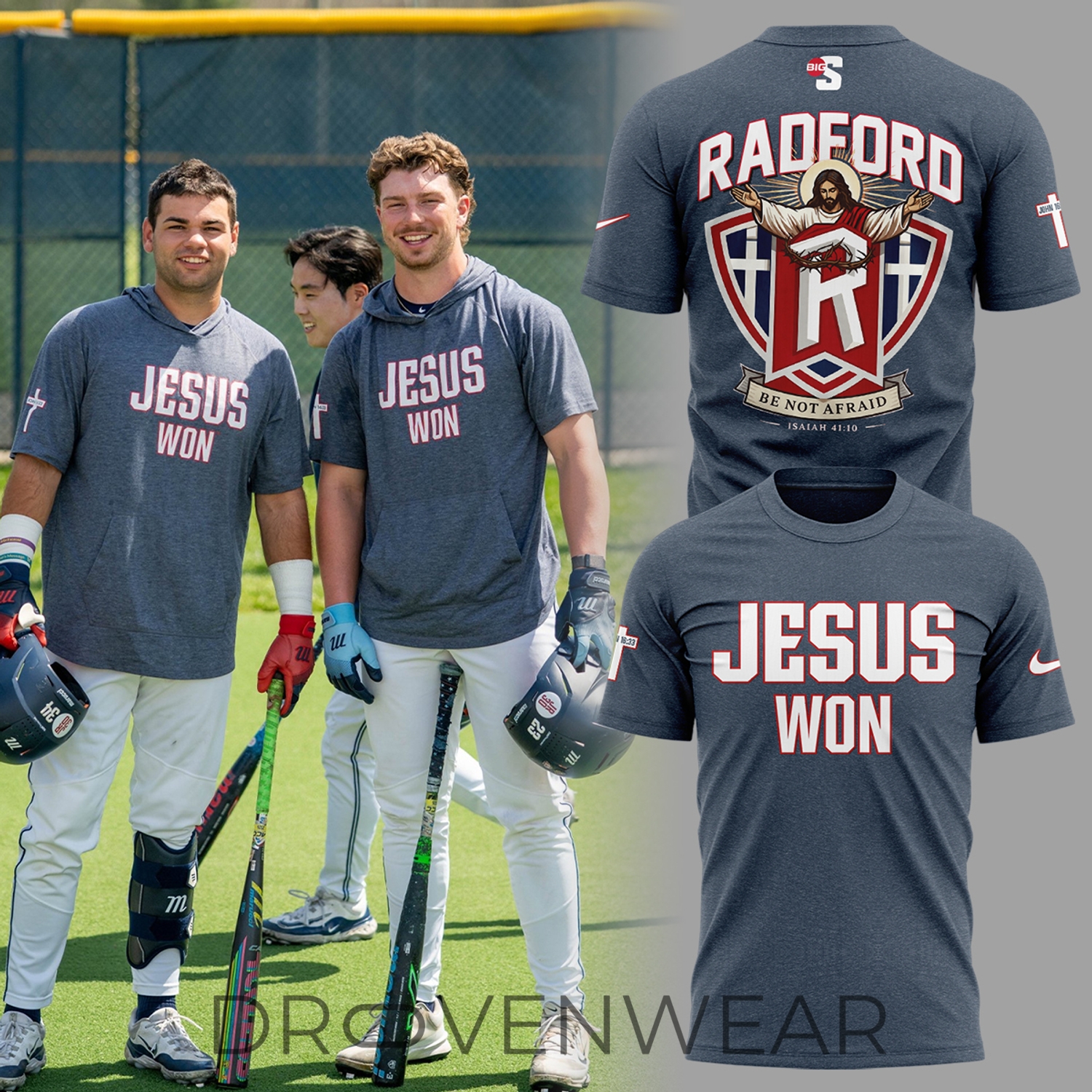Radford University Jesus Won ✝️⚾ T-shirt Ver2 Radford University Jesus Won ✝️⚾ T-shirt Ver2