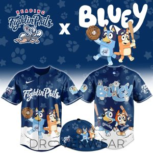 Reading Fightin Phils Bluey Night Limited Jersey by Drovenwear.com