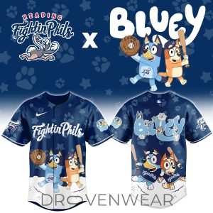 Reading Fightin Phils Bluey Night Limited Jersey by Drovenwear.com