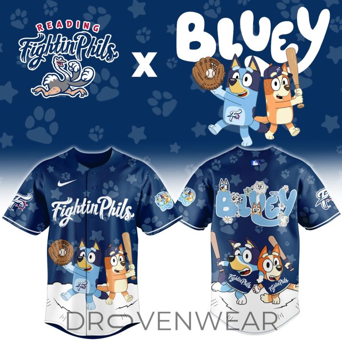 Reading Fightin Phils Bluey Night Limited Jersey - Image 2