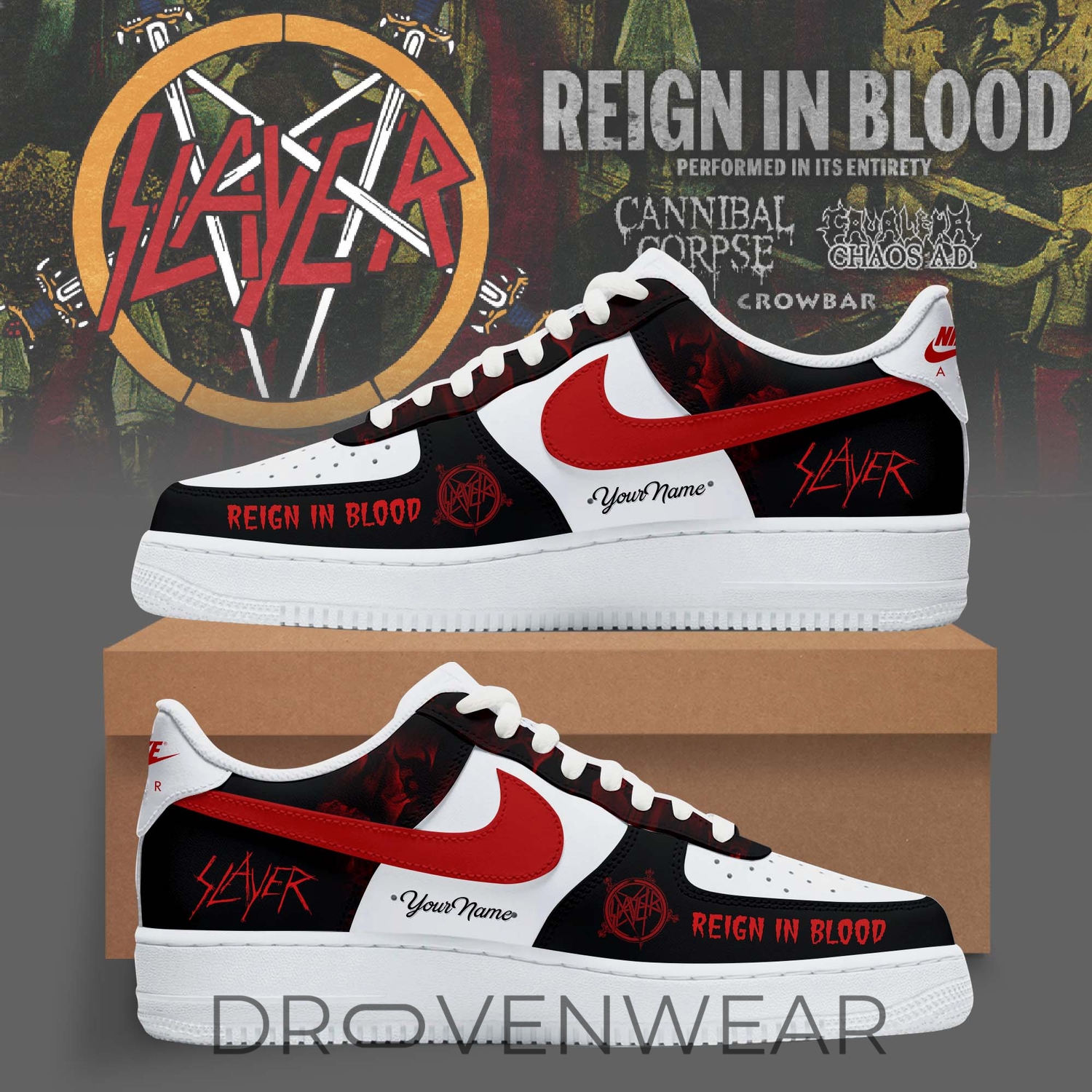 Reign in Blood 40th Anniversary 2026 Edition AF1 Reign in Blood 40th Anniversary 2026 Edition AF1