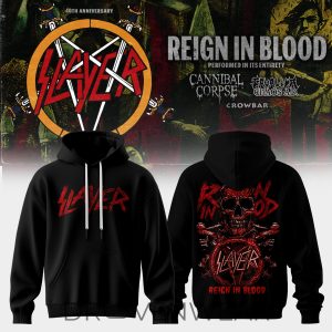 Reign in Blood 40th Anniversary 2026 Edition Hoodie V3 by Drovenwear.com