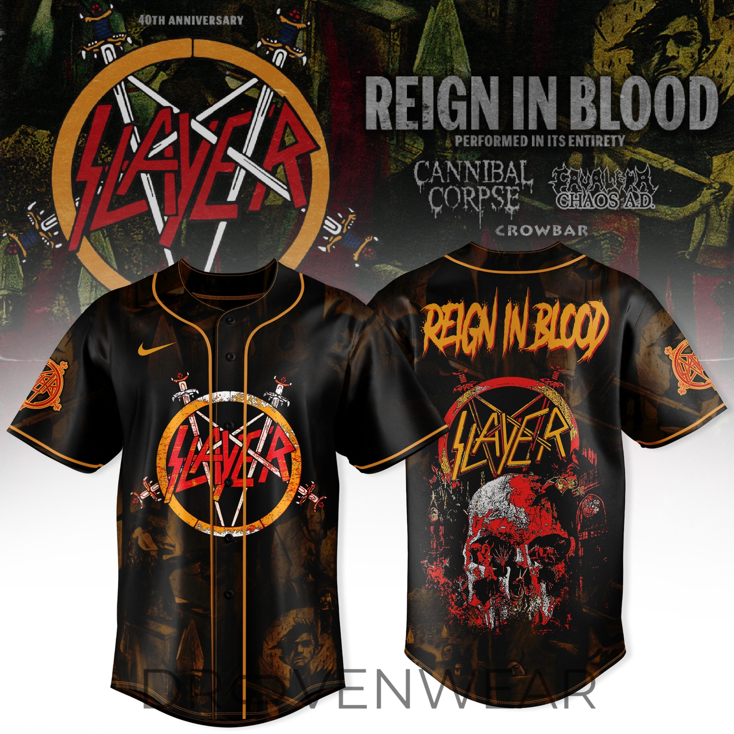 Reign in Blood 40th Anniversary 2026 Edition Jersey V2 Reign in Blood 40th Anniversary 2026 Edition Jersey V2