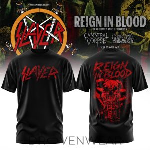 Reign in Blood 40th Anniversary 2026 Edition Tee V2 by Drovenwear.com