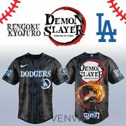Rengoku Kyojuro Demon Slayer Los Angeles Anime Baseball Jersey