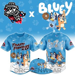 Rocket City Trash Pandas Bluey Night Limited Blue Jersey by Drovenwear.com