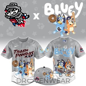 Rocket City Trash Pandas Bluey Night Limited Grey Jersey by Drovenwear.com