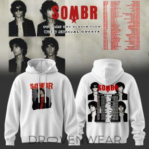 SOMBR You Are The Reason Tour Limited White Hoodie by Drovenwear.com