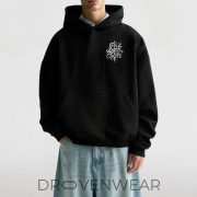 Saint Michael The Archangel Oversized Black Hoodie - Gothic Graphic Streetwear - Image 2