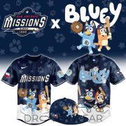 San Antonio Missions Bluey Cartoon Theme Night Baseball Jersey