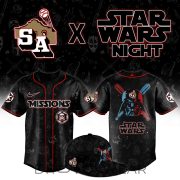San Antonio Missions Star Wars Theme Night Baseball Jersey