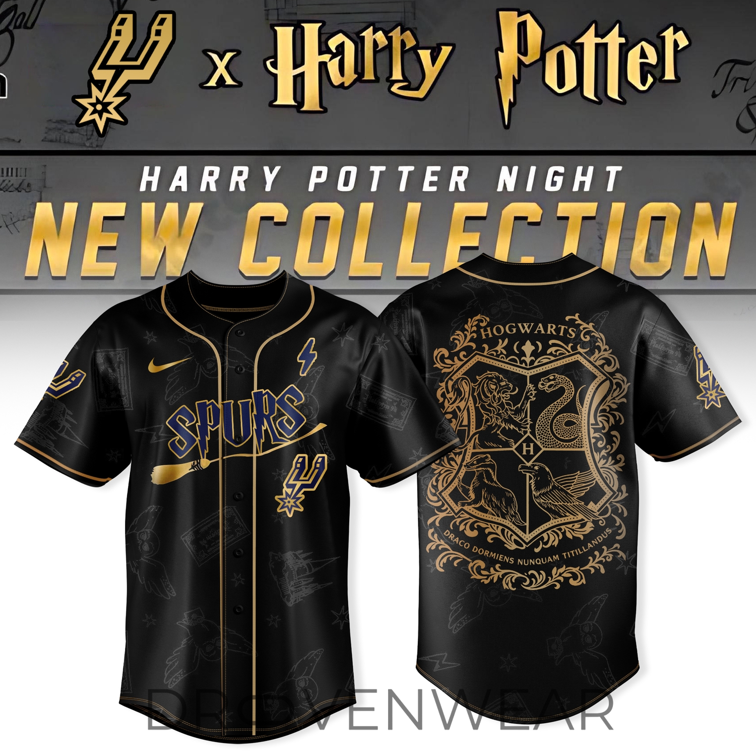 San Antonio Spurs x Harry Potter 25 Years of Magic Wizard Night Limited Edition Jersey San Antonio Spurs x Harry Potter 25 Years of Magic Wizard Night Limited Edition Jersey