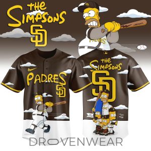San Diego Padres x The Simpsons 2026 Limited Edition Jersey by Drovenwear.com