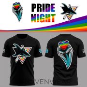 San Jose Sharks Pride Night T-shirt LGBTQ Rainbow Hockey Fan