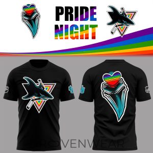 San Jose Sharks Pride Night Tshirt LGBTQ Rainbow Hockey Fan by Drovenwear.com