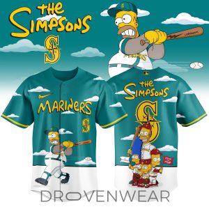 Seattle Mariners x The Simpsons 2026 Limited Edition Jersey by Drovenwear.com