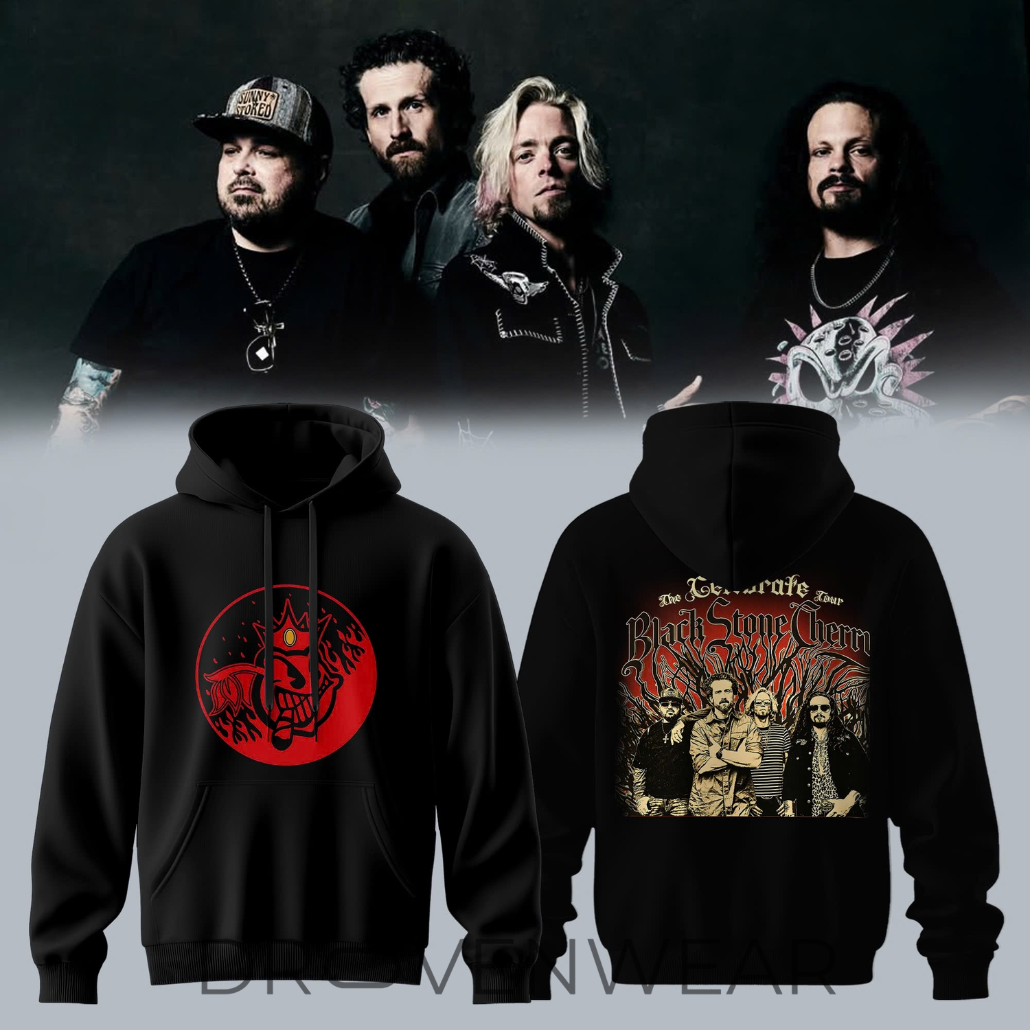 Sevendust Black Stone Cherry - The Celebrate Tour Hoodie | Out of Pocket Edition Sevendust Black Stone Cherry - The Celebrate Tour Hoodie | Out of Pocket Edition