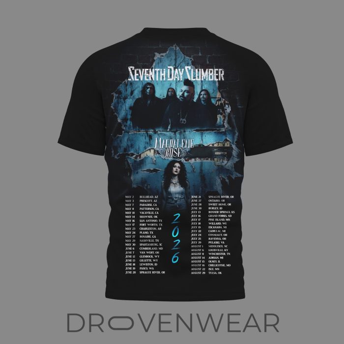 Seventh Day Slumber 2026 Tour Magdalene Rose 3D Shirt - Image 3