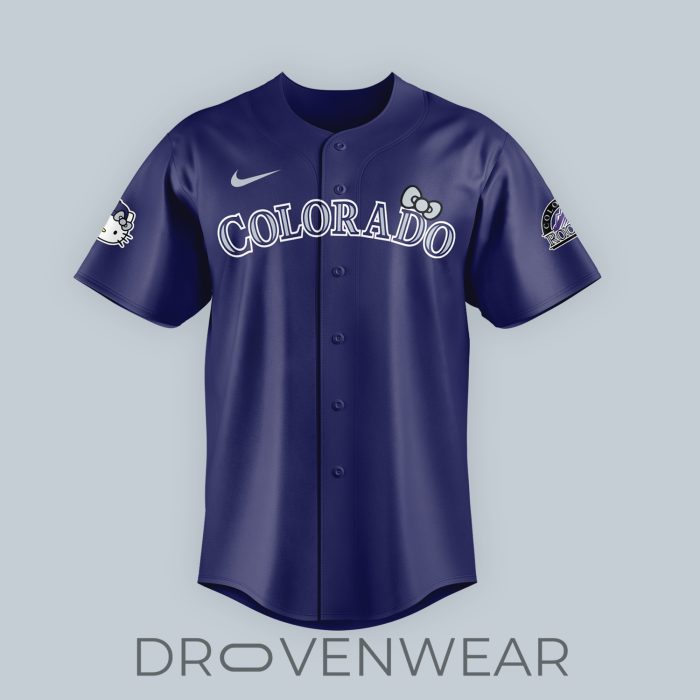 Special Edition Colorado Rockies x Hello Kitty Night Jersey - Image 2