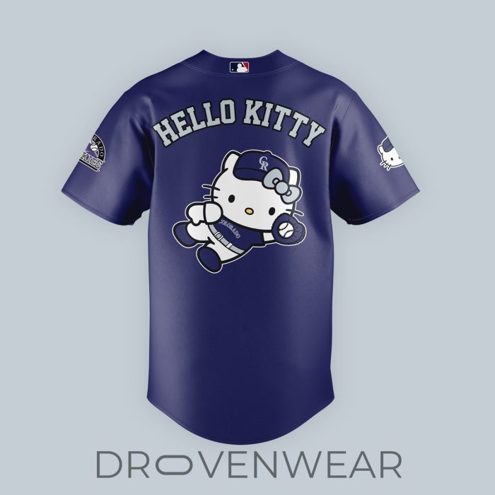 Special Edition Colorado Rockies x Hello Kitty Night Jersey - Image 3