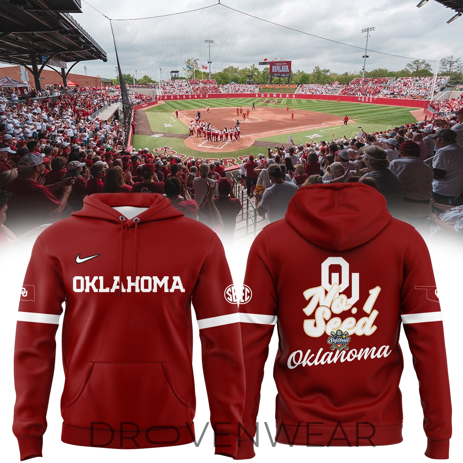 Special Edition Oklahoma Softball NO. 1 SEED Hoodie Special Edition Oklahoma Softball NO. 1 SEED Hoodie