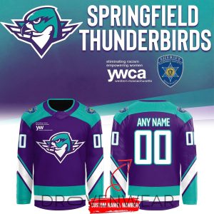 Springfield Thunderbirds 2026 Purple Warmup Jersey by Drovenwear.com