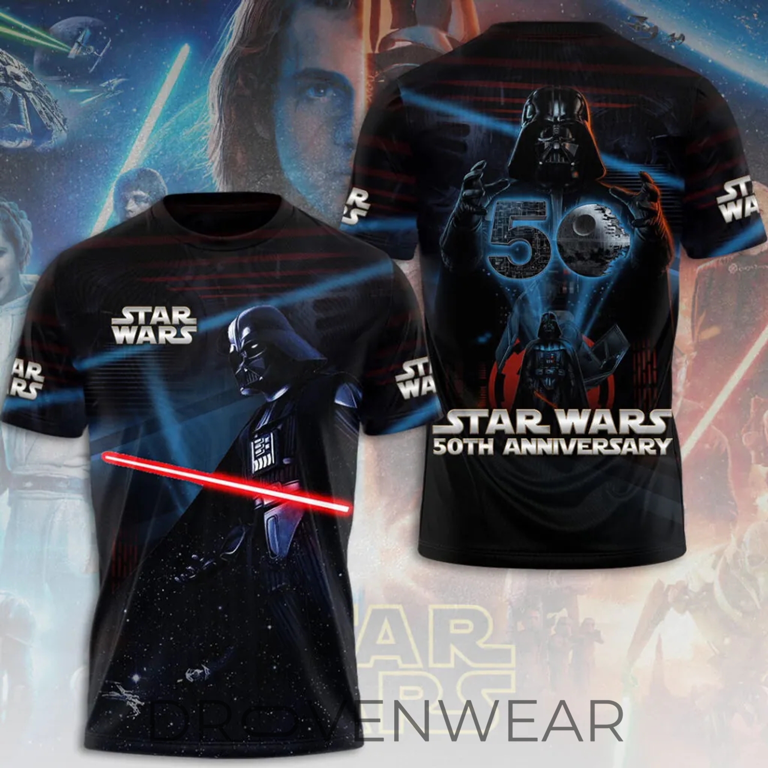 Star Wars 50th Anniversary 2027 3D Tshirt Star Wars 50th Anniversary 2027 3D Tshirt