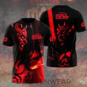 Star Wars Maul Shadow Lord 3D Tshirt by Drovenwear.com