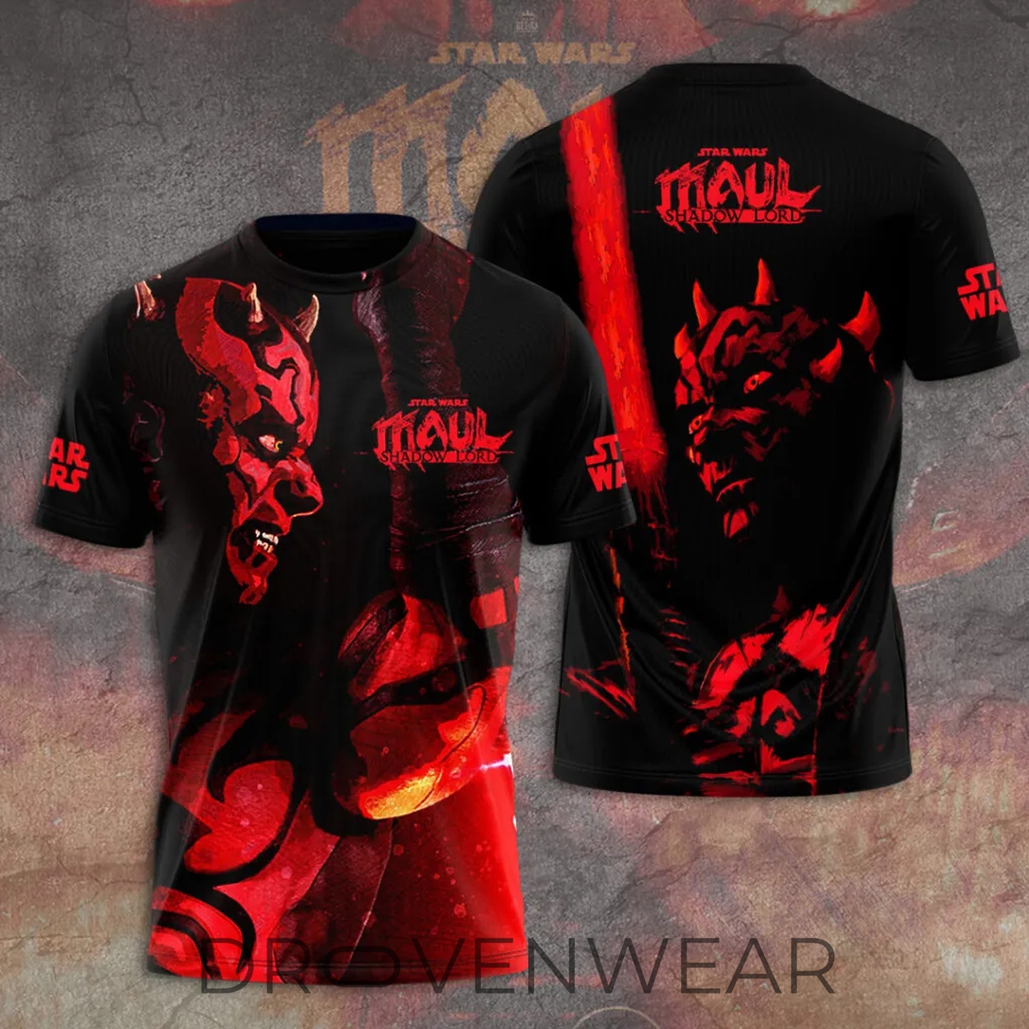 Star Wars: Maul Shadow Lord 3D Tshirt Star Wars: Maul Shadow Lord 3D Tshirt