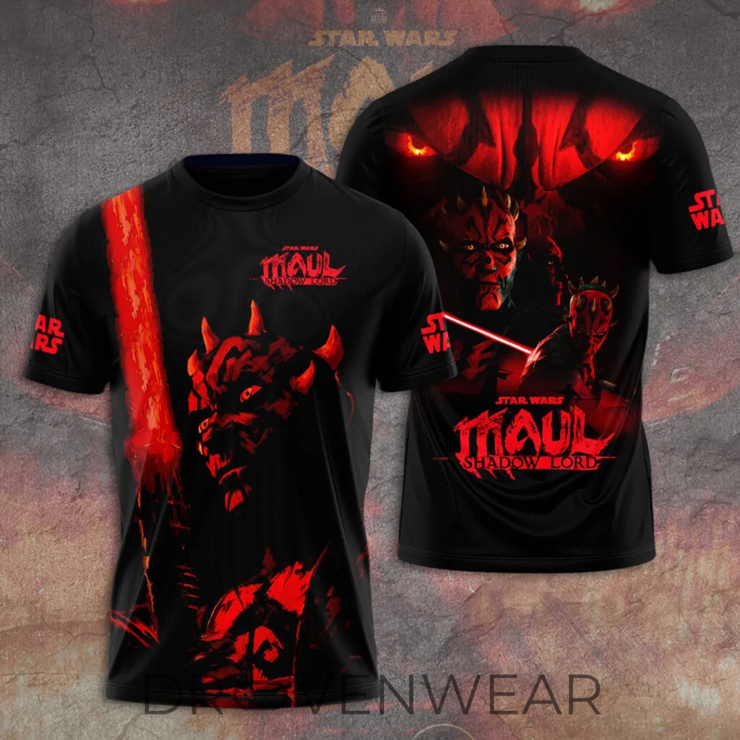 Star Wars: Maul Shadow Lord 3D Tshirt V2 Star Wars: Maul Shadow Lord 3D Tshirt V2