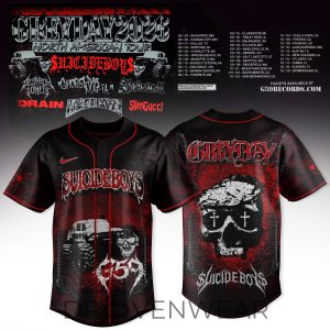 Suicideboys x Seattle Mariners Grey Day Tour 2026 Jersey by Drovenwear.com