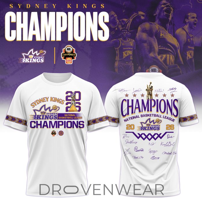Sydney Kings Special Champions NBL 2026 Limited Edition T-shirt #2 - Image 4