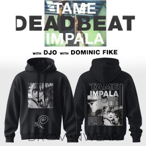 Tame Impala Deadbeat Tour Signed Hoodie by Drovenwear.com