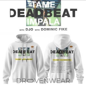 Tame Impala Deadbeat Tour Signed Hoodie Ver2 by Drovenwear.com