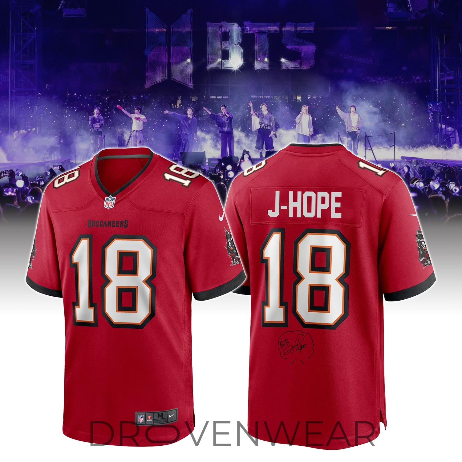 Tampa Bay Buccaneers Special BTS “J-Hope” Limited Edition Jersey Tampa Bay Buccaneers Special BTS “J-Hope” Limited Edition Jersey