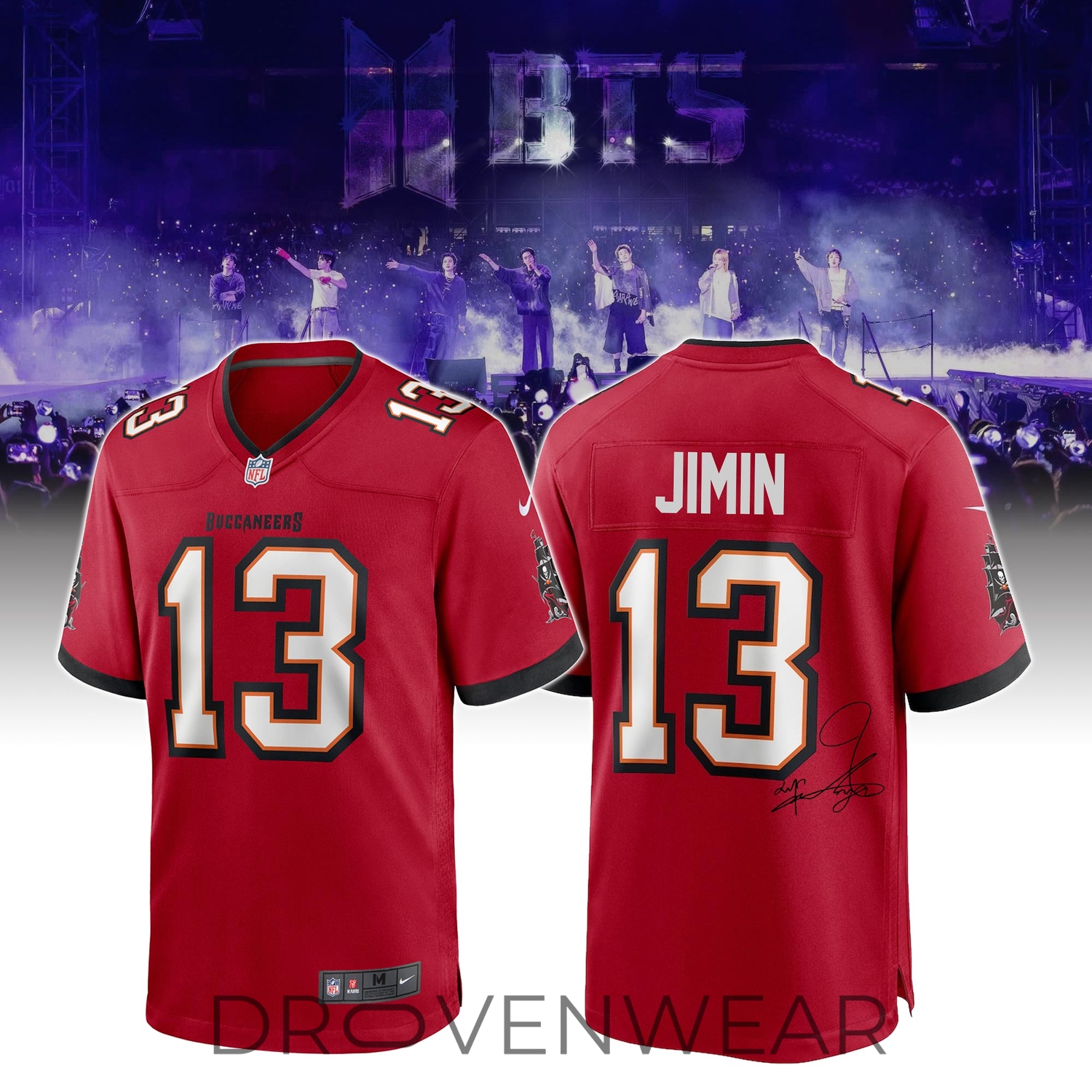 Tampa Bay Buccaneers Special BTS “Jimin” Limited Edition Jersey Tampa Bay Buccaneers Special BTS “Jimin” Limited Edition Jersey