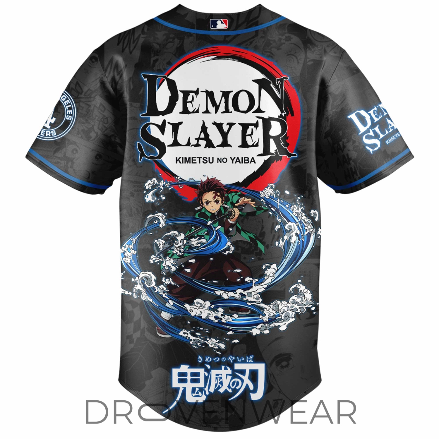 Tanjiro Kamado Demon Slayer Los Angeles Anime Baseball Jersey Tanjiro Kamado Demon Slayer Los Angeles Anime Baseball Jersey