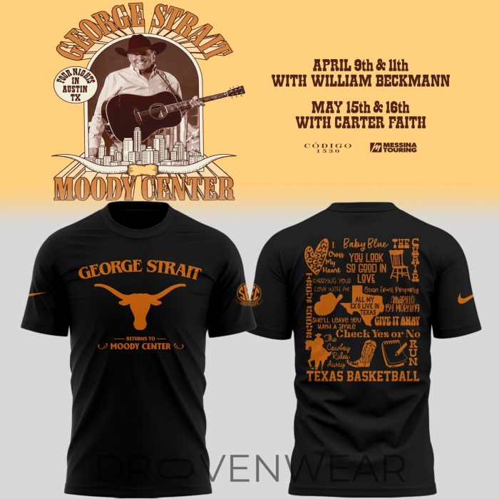Texas George Strait returns to Moody Center on May 15th & 16th T-Shirt - Image 4