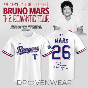 Texas Rangers The Romantic Limited Edition Jersey Tour Brown by Drovenwear.com