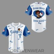 Texas Rangers x BRUNO MARS x HELLO KITTY Blue Jersey | Jogger | Cap - Image 2