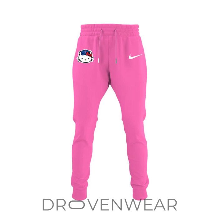 Texas Rangers x BRUNO MARS x HELLO KITTY Pink Jersey | Jogger | Cap - Image 3