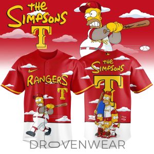 Texas Rangers x The Simpsons 2026 Limited Edition Jersey by Drovenwear.com
