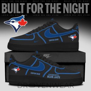 Toronto Blue Jays 2026 Black Out Limited Edition AF1 Sneakers by Drovenwear.com