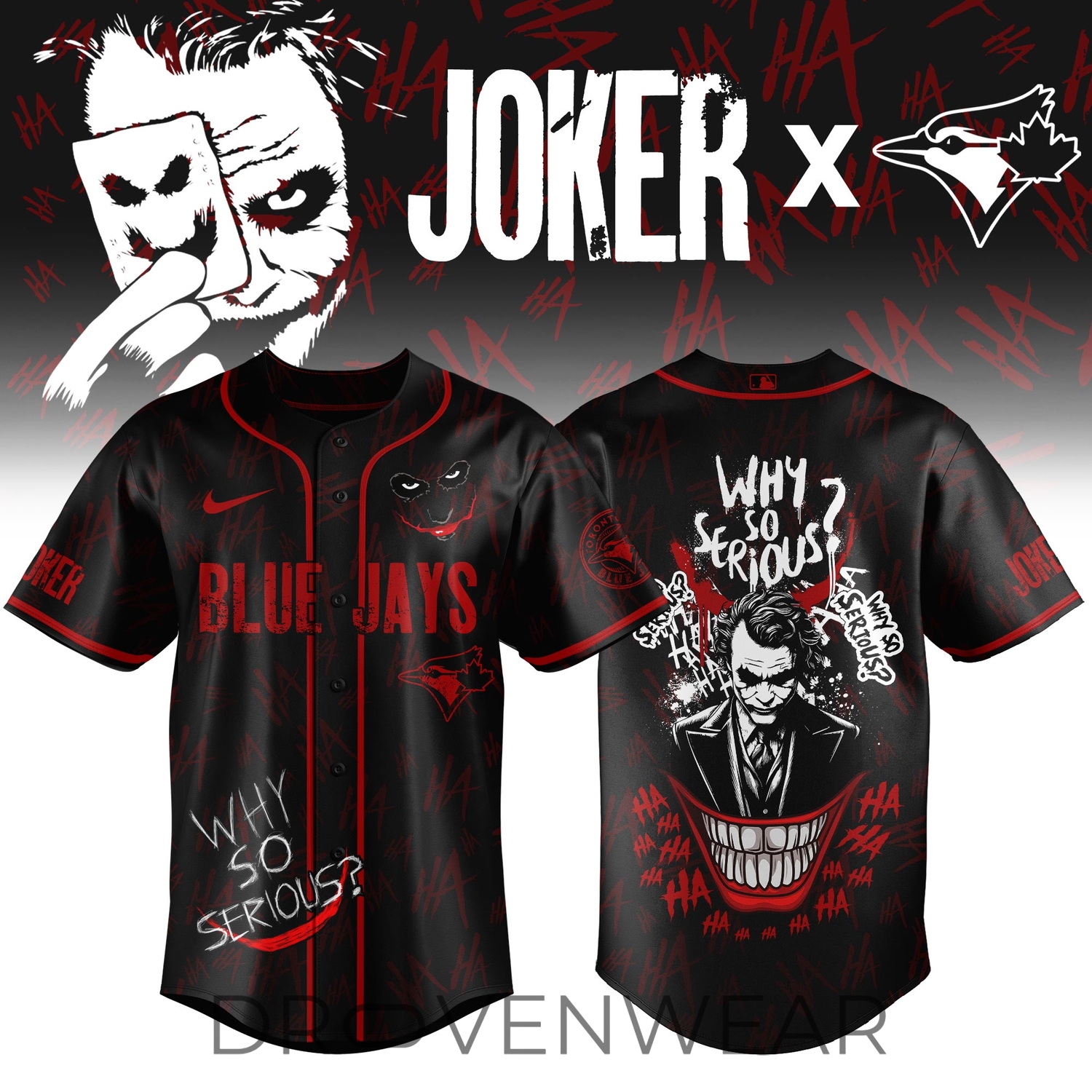 Toronto Blue Jays x The Joker 2026 Limited Edition Jersey Toronto Blue Jays x The Joker 2026 Limited Edition Jersey
