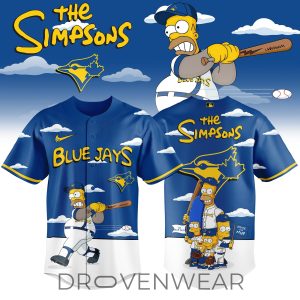 Toronto Blue Jays x The Simpsons 2026 Limited Edition Jersey by Drovenwear.com