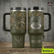 Turkey Hunting 40oz Laser Engraved Stainless Steel Tumbler Gift
