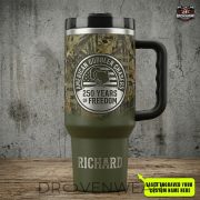 Turkey Hunting 40oz Laser Engraved Stainless Steel Tumbler Gift - Image 2