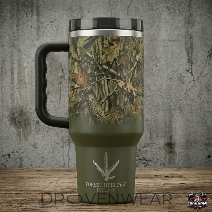 Turkey Hunting 40oz Laser Engraved Stainless Steel Tumbler Gift - Image 3