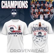 UConn 2026 NCAA Champions Limited Edition Graphic T-Shirt - Image 4